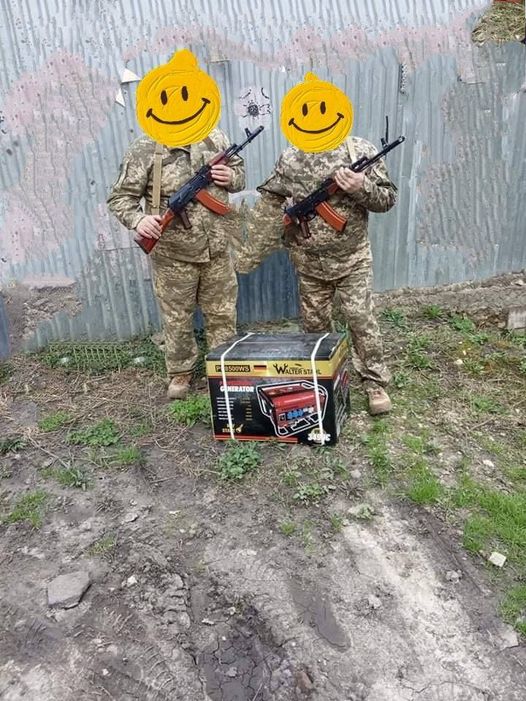 The generator was handed over to our soldiers at the front